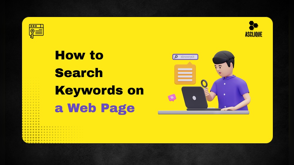 How to Search Keywords on Web Page